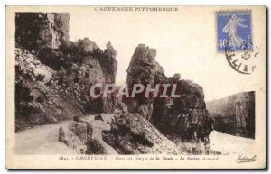 Old Postcard In Chouvigny Gorges Sioule Armand Rock