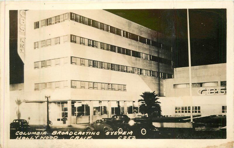 California Hollywood Columbia Broadcasting System RPPC Photo Postcard 22-5972