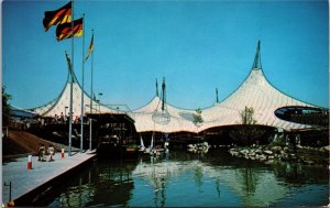 VINTAGE POSTCARD THE PAVILLION OF GERMANY AT THE MONTREAL EXPO 1967