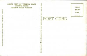 Postcard Aerial View of Virginia Beach Looking North in Virginia Beach, Virginia