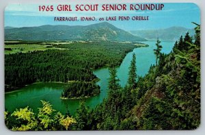 1965 Girl Scout Senior Roundup  Farragut  Idaho  Postcard