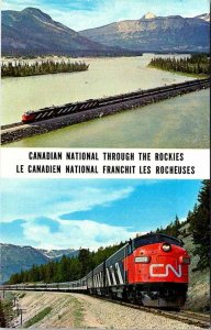 Postcard TRAIN SCENE State of Alberta AB AL4127