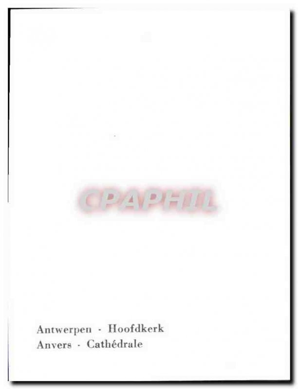 Postcard Modern Antwerp Cathedral