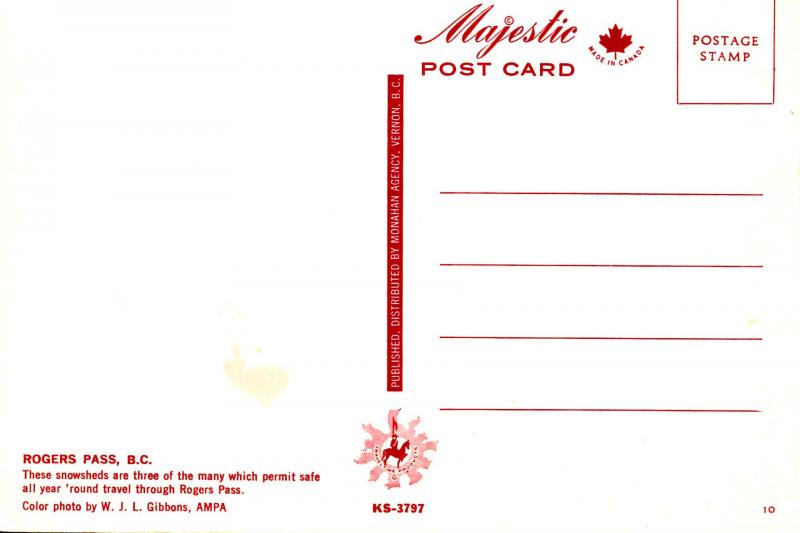 Canada - BC, Rogers Pass. Snow Sheds