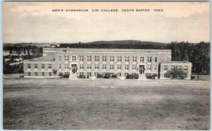 CEDAR RAPIDS, Iowa IA   Men's Gymnasium COE COLLEGE Artvue ca 1950s Postcard