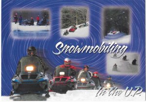Snowmobiling in the Upper Peninsula Michigan 4 by 6