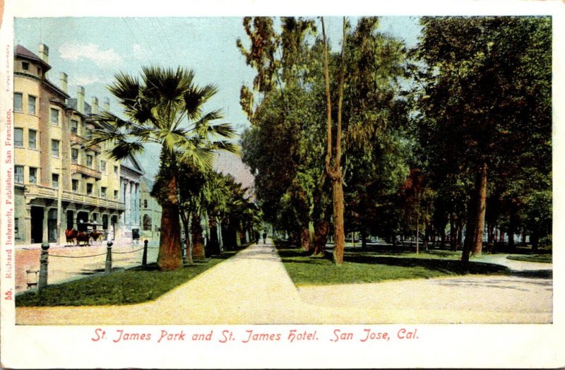 California San Jose St James Park and St James Hotel