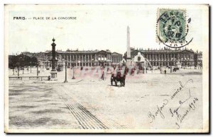 Paris Postcard Old Place Concorde