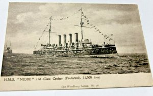 UK British Royal Navy HMS Niobe WWI Vintage Postcard