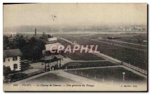 Old Postcard Horse Riding Equestrian Vichy Racecourse General weighing View