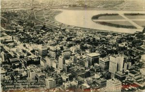 Aerial View Kansas City Kansas Woods Bros 1930s Postcard 8025