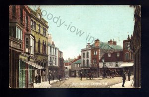 iw245 - Isle of Wight - An early view - Shops along Cowes High Street - postcard