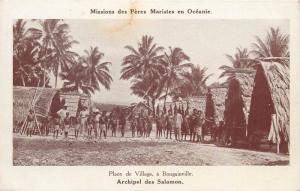 Place de la Village a Bougainville Solomon archipelago Oceania village market