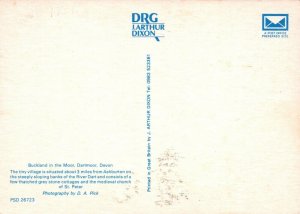 Devon Postcard - Buckland In The Moor, Dartmoor  RRR89