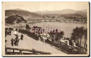 Postcard Old San Sebastian Vista desde el Monte Igueldo