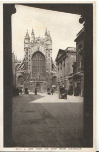 Somerset Postcard - Bath - A View from The Pump Room - Colonnade - TZ11545