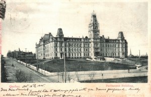 Vintage Postcard 1920's Parliament Building Quebec Montreal Import Co. Pub.