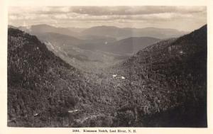 Lost River New Hampshire birds eye view Kinsman Notch real photo pc Z21989