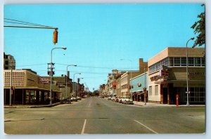Billings Montana Postcard 2nd Ave North Looking West Street Scene 1960 Unposted