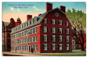 Antique Connecticut Hall, Yale University, New Haven, CT Postcard