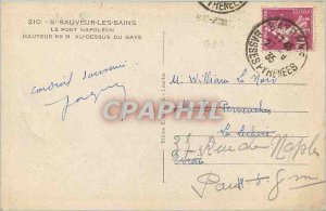 Postcard Old St Sauveur les Bains Le Pont Napoleon