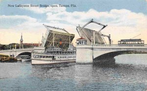 Steamer Lafayette Bridge Tampa Florida 1910s postcard