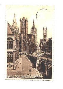 Churches, Ste Nocole, St Bavour, Bridge, Gand, Belgium,