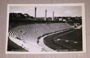 VINTAGE UNUSED REAL PHOTO POSTCARD SAN PAULO BRASIL