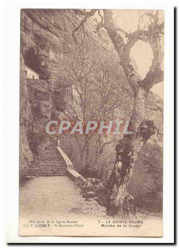 La Sainte Baume Old Postcard Montee Cave