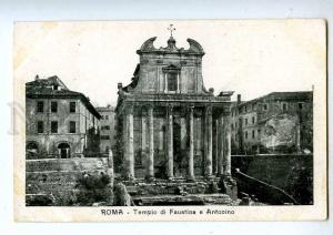 192715 ITALY ROMA Tempio di Faustina Antonino RPPC from LIBIA