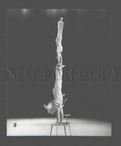 082997 CIRCUS Family RASSHIVNIKOV Acrobatic trio old Photo Rus