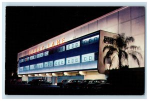 c1960s Night View of Derby Lane Sunshine City St. Petersburg Florida FL Postcard