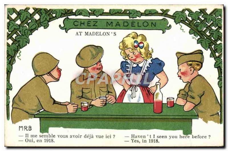 Old Postcard Fantasy Militaria At Madelon