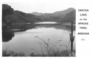 RPPC Canyon Lake, Apache Trail, Arizona 1947 Frashers Vintage Photo Postcard