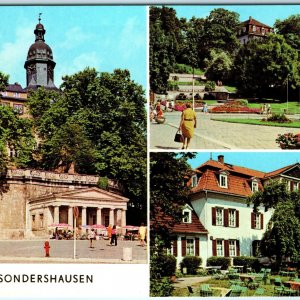 c1970s Sondershausen Germany Greeting Multi View Chrome Photo Medieval 4x6 PC M6