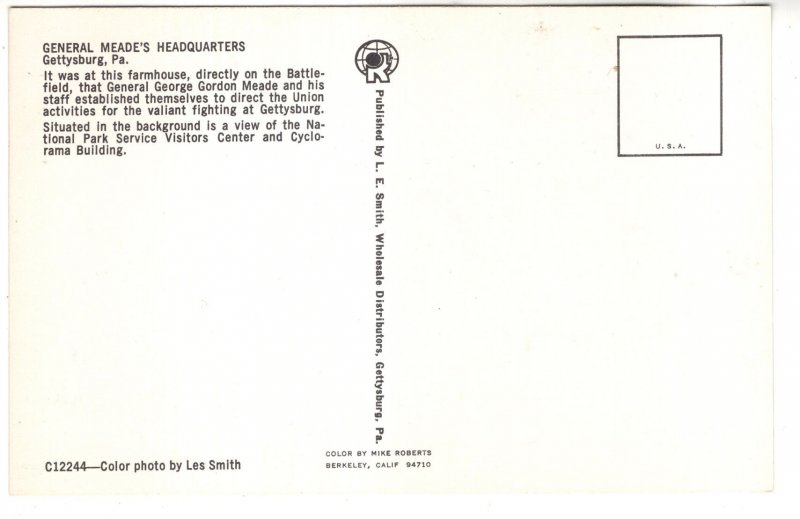 General Meade's Headquarters, Gettysburg, Pennsylvania