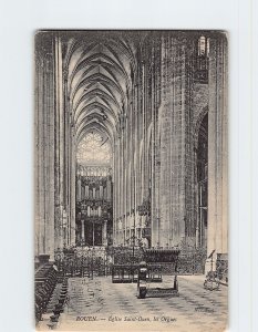 Postcard Les orgues, Eglise Saint-Ouen, Rouen, France