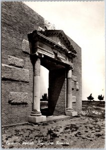 Romano Italy, Portale Anfiteatro Entrance Real Photo RPPC, Postcard