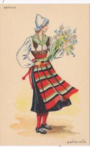 Sweden Rattvik Local In Traditional Costume