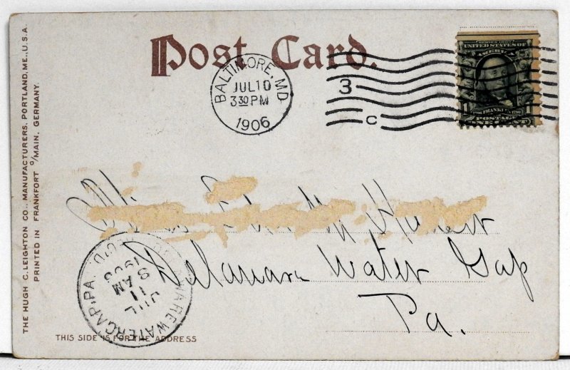 Baltimore, Md. Washington Monument, Mt. Vernon Place - Postcard