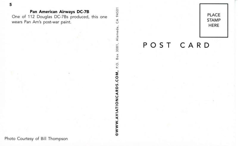 Pan American Airways. DC-7B