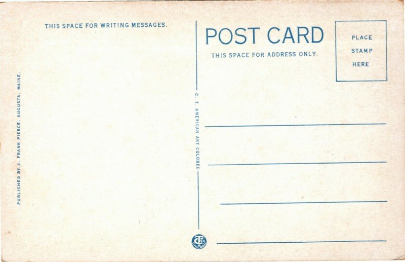 Postcard ME Augusta Central Maine Power & New England Public Service 1920s H15