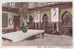 BLIDA, Algeria, 1900-1910's; Salle D'Honneur Du 1 Tirailleurs Algeriens