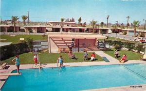 1950s Washyuma Motor Hotel Roadside pool Yuma Arizona Smith postcard 11258