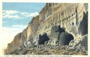 Prehistoric Cliff Dwellings, Pueblo of Puye in Santa Fe, New Mexico