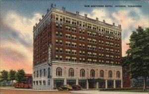 Jackson Tennessee TN New Southern Hotel 1930s-50s Vintage Postcard