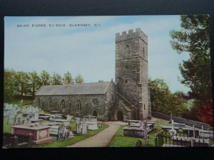 Channel Islands GUERNSEY Saint Pierre Du-Bois Church - Old Postcard by Valesque