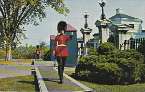 Canada Ontario Ottawa Guard At Front Gate Governor General's Residence