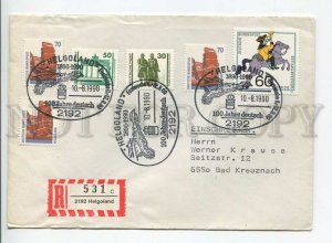 446227 GERMANY 1990 year special cancellations registered Helgoland