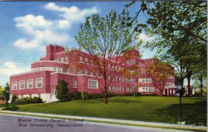 VTG Postcard MONROE COUNTY GENERAL HOSPITAL Stroudsburg pa a1